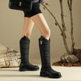 thumbnail image 5 of Women Boots Winter Flat Thick Knee-High Warm Knight Snow Boot, 5 of 7