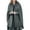 Gray, variant on MuZeFu Women Trench Coat Open Front Cardigan Jacket Coat Shawl Cape Cloak Mantle Plus