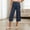 c01Blue, variant on Take Off Full Open Sides Pants for Women Breakaway Post-Surgery Recovery Wide Leg Knee Ankle Replacement Adaptive Pants Black S