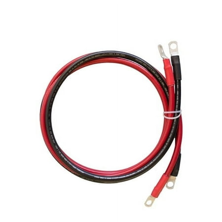 Renogy 5ft 4AWG Inverter Cable for Connecting Inverter to Battery, 1 Pair