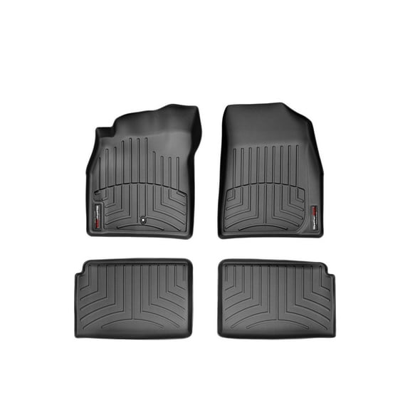 WeatherTech Custom Fit FloorLiners compatible with 2006-2011 Chevrolet HHR - 1st & 2nd Row (2-pc. Rear Liner), Black