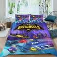 thumbnail image 2 of Batwheels Conjunto de sábanas temático, trío de piezas, cómodo y amigable con la piel, diseño único, regalo de decoración para el hogar para familiares, amigos y fans,135cm *200cm, 2 of 6