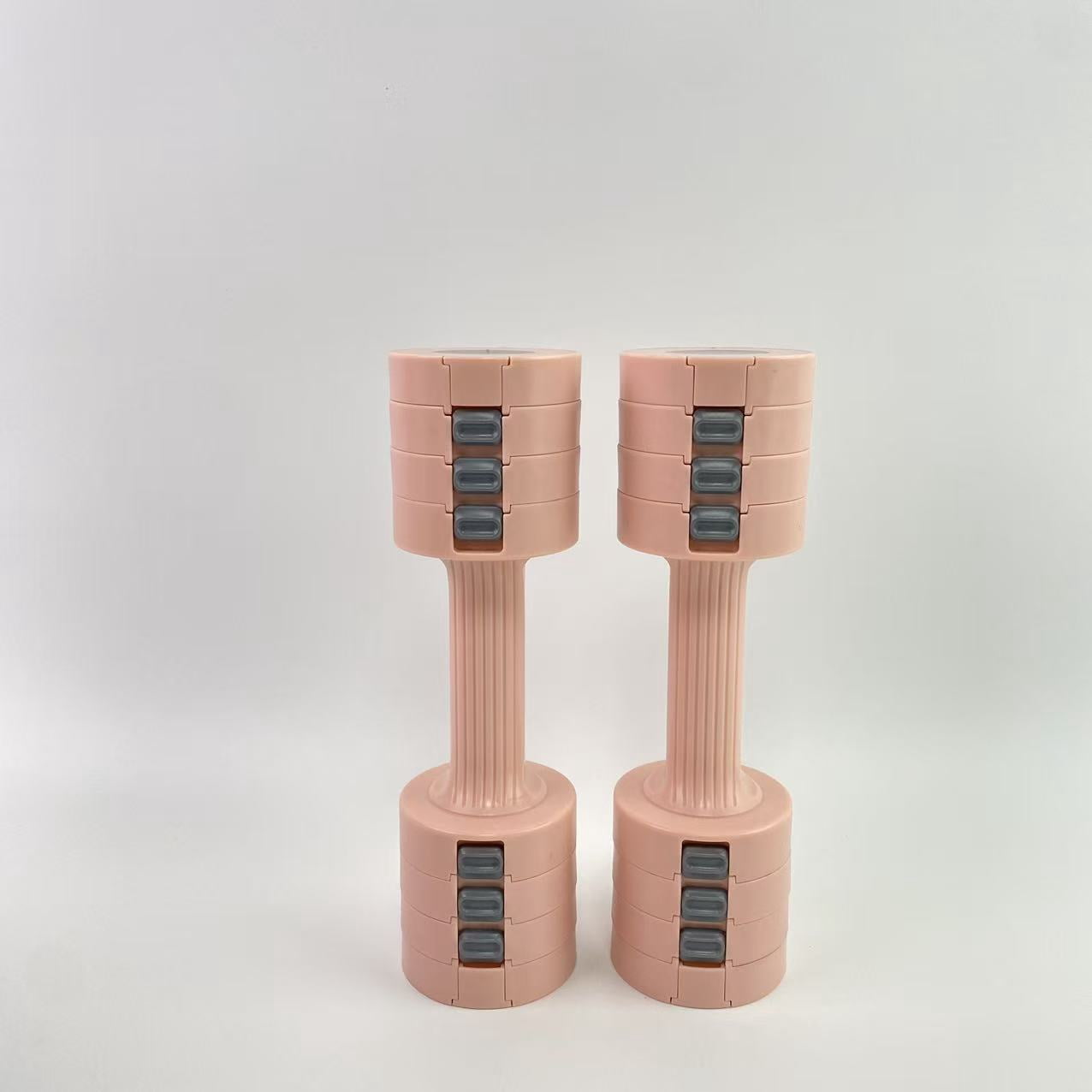 PluxwveL Dumbbells, Adjustable Dumbbell Set - Durable Non Slip Handle - Each piece can be adjusted to 2.76 pounds
