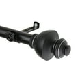 thumbnail image 2 of InStyleDesign  Monarch Adjustable Black Curtain Rod Set 48 to 84 inch, 2 of 3