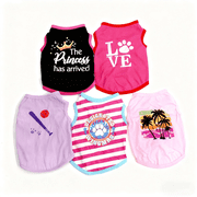 5 Pieces Dog Clothes for Small Dogs Boy Summer Puppy Clothes for Chihuahua Yorkie Soft Cute Pattern Dog Shirt Spring Pet Cat Clothing