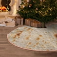 thumbnail image 4 of Salouo Tortilla Christmas Tree Skirt 30" Farmhouse Christmas Decorations Snowman Xmas Tree Skirt Tree Mat for Holiday Party Decor, 4 of 8