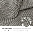 thumbnail image 2 of Exclusivo Mezcla Ultrasonic King Quilt Bedding Set, Lightweight Grey Bedspreads Soft Modern Geometric Coverlet Set for All Seasons (1 Quilt and 2 Pillow Shams), 2 of 7