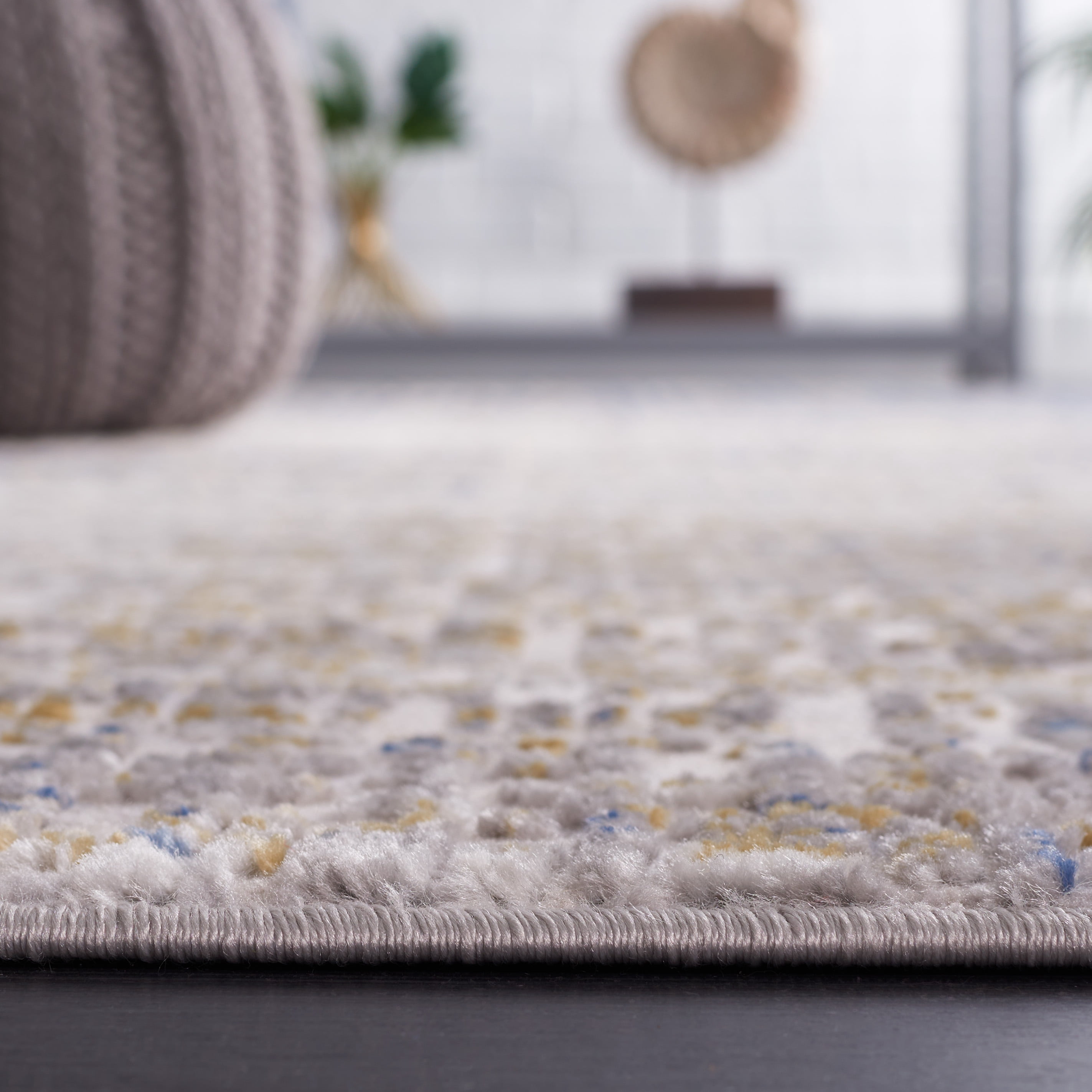 SAFAVIEH Palma Tristen Abstract Runner Rug, Beige/Blue, 2'2" x 9'