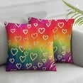 thumbnail image 3 of Acheng LGBTQ Pride Throw Pillow Covers  Love Wins Colorful Rainbow Home Decoration Farmhouse Pillow Cushion Case for Sofa Bedroom 2 pcs White, 3 of 7