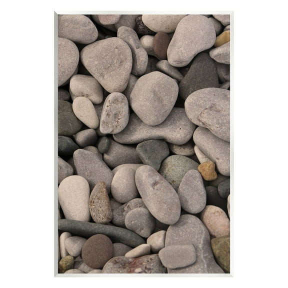 Various Beach Pebbles Composition Coastal Photograph Unframed Art Print Wall Art