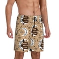 thumbnail image 2 of Kdxio Snake And Flower Print Mens Sleep Shorts Bottoms Soft Comfy Pajama Wear Pants with Drawstring Pockets, 2 of 7