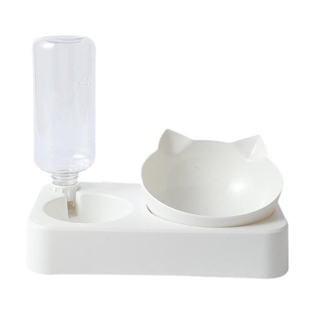 Cuencos para perros y gatos jinwen juego de dispensador de agua y comida L
