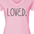 thumbnail image 4 of Inktastic Loved Women's V-Neck T-Shirt, 4 of 5