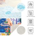 thumbnail image 3 of Yayeee Bath Rug for Bathroom Floor Non Slip Contour Fluffy Soft Absorbent Mat, 20"x24", Floral Window, 3 of 7