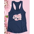 thumbnail image 3 of Mothers Day Shiny Soft Text Racerback Tank Women -Image by Shutterstock, Female XX-Large, 3 of 4