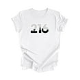 thumbnail image 1 of 216 Cleveland Ohio USA Code Régional Skyline de la Ville Cadeau - T-Shirt Unisexe - Inspired X, 1 of 1