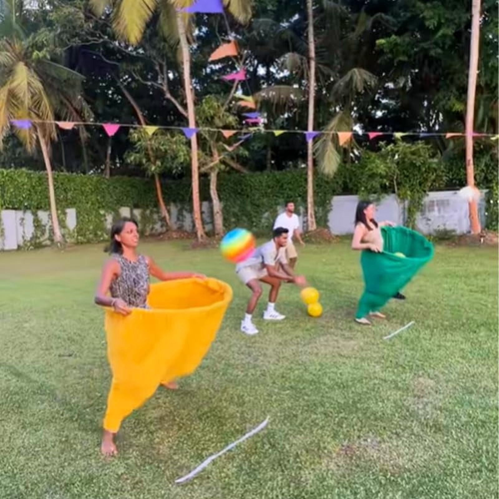 Giant Outdoor Pants Yard Game Set - Funny, Durable, and Perfect for Family BBQs, Picnics, and Team Activities
