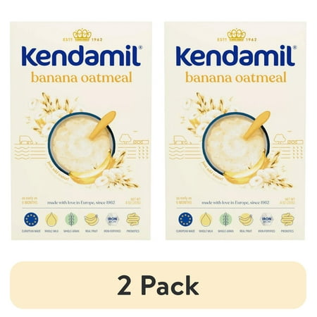 (2 pack) Kendamil Banana Creamy Oatmeal Cereal - 8oz