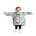 thumbnail image 2 of Wearable Blanket Hoodie for Adults Sherpa All Patterns Oversized Sweatshirt Blanket with Pockets, 2 of 6