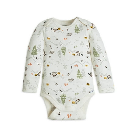 

Modern Moments by Gerber Baby Boy Long Sleeve Onesies Bodysuit (Newborn - 12 Months)