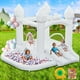 thumbnail image 1 of Bounce House FINCOME, inflable blanco con piscina de bolas con doble tobogán, 1 of 7