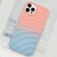 thumbnail image 2 of Compatible with iPhone 14 Pro Max Phone Case Girls Cute Gradient Bicolor Crimp Wave Pattern Soft Silicone Shockproof Camera Protective Back Cover Slim Phone Case for Women - Pink Blue, 2 of 13