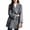 Blue, variant on Bixock Winter Pea Coats for Women Peacoat Jacket Trench Coat Solid Color Long Sleeve Mid Length Button Loose Outerwear for Women Clothings
