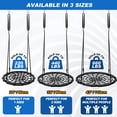 thumbnail image 2 of Plataforma exterior Spider Web Swing Odoland de 24 pulgadas para niños y anuncios, 2 of 7