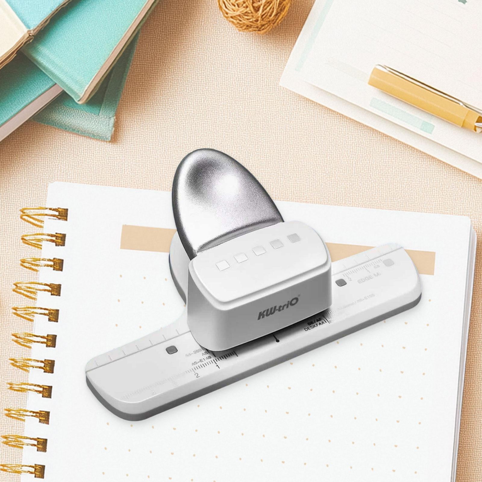 S SERENABLE Three-hole Punch - Labor-saving Punching Tool with 8.5 Mm Hole Spacing - Manual Paper Punch for Folders, Crafts, Files, Scrapbooks