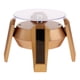 thumbnail image 2 of Expositor de joyas giratorio de 360 ​​grados con energía solar y LED Base de oro, 2 of 9