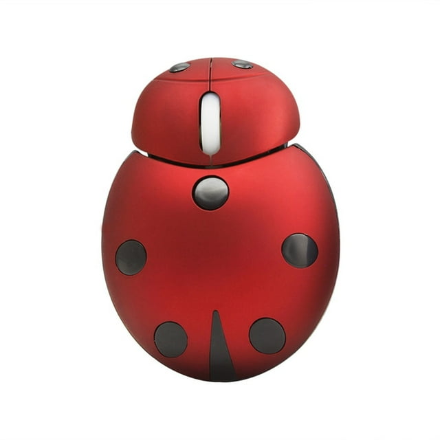 Wireless Mouse Portable Mini Mouse 2.4Ghz Wireless 1200Dpi Cute Lady Bug Creative Design Mice
