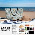 thumbnail image 5 of Balery Tribal Animals Beach Travel Bag - Water-Resistant, Large Capacity Lightweight Tote with 7 Pockets for Women and Men - Perfect for Beach, Pool, Gym, and Travel, 5 of 7