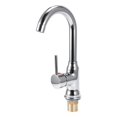thumbnail image 3 of Grifo Giratorio De 360 ​​Grados, Grifo De Un Solo Mango, Grifo De Latón Cromado, Grifo De Lavabo Plateado Para El Hogar, Cocina Y Baño Minnieouse HA018887-00, 3 of 7