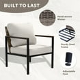 thumbnail image 5 of EAGLE PEAK Sunset Dune 6 Piece Patio Furniture Sets, Wicker Modern Outdoor Conversation Set with Coffee Tables and Ottoman,Cushions,Beige, 5 of 11