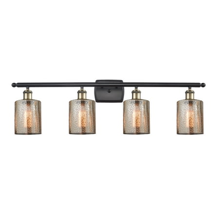 

Innovations 516-4W-BAB-G116 Cobbleskill 3 Light Bath Vanity Light part of the Ballston Collection Black Antique Brass