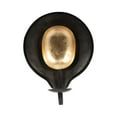 thumbnail image 5 of Modern Metal Wall Candle Holder - Elegant Iron Sconce - Stylish Home & Office Decor - Pillar & Taper Candle Holder for Living Room, Bedroom, or Entryway - 12" Black & Gold, 5 of 9