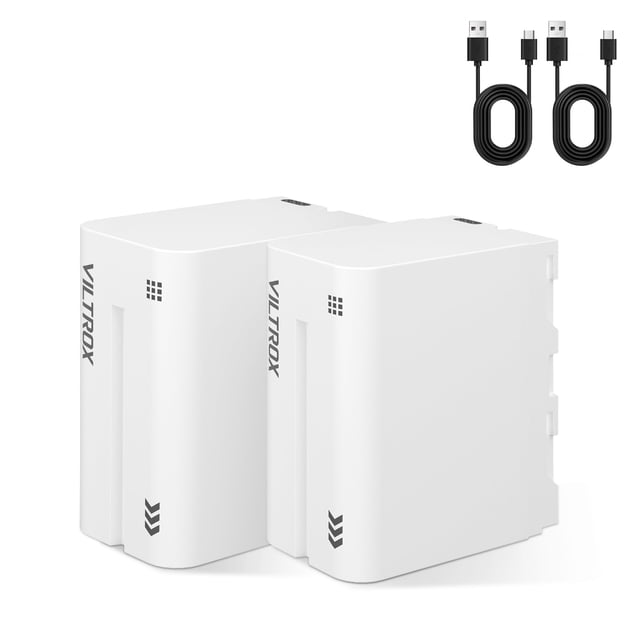 Batería VILTROX NP-F970, 6600 mAh, 2 unidades, recargable