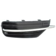 thumbnail image 4 of Bumper Grille Compatible with VOLVO XC90 2016-2018 Right Passenger Side Outer Textured Black with Chrome Trim with PAS Holes, 4 of 5
