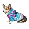 thumbnail image 7 of Fotbe Tropical Flamingo Summer Print Small Dog Sweater Hoodies Pet Grey Hooded Soft Fleece Sweatshirts with Pocket Fall Winter Puppy Cat Sweaters Warm Clothes-Large, 7 of 7