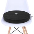 thumbnail image 3 of Cojín redondo para asiento de silla para sillas de taburete circular antideslizante, 1 pieza, color negro, 3 of 4
