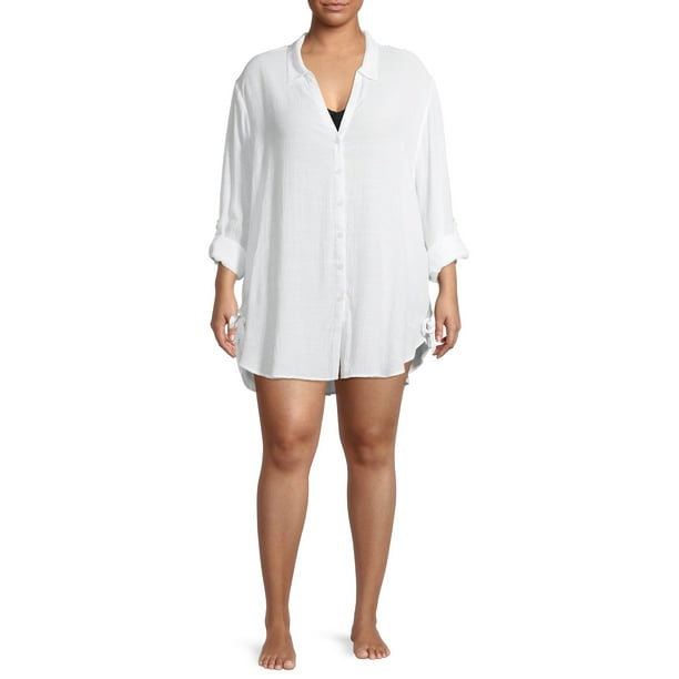 time and tru button front maxi