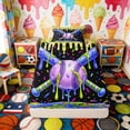 thumbnail image 4 of Erosebridal Purple Green Drippy Baseball Bat Print Twin Sheet Sets, Bold Sports Bedding for Kids Boys and Girls, 1 Flat Sheet, 1 Fitted Sheet and 1 Pillowcase, 4 of 6
