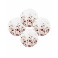 thumbnail image 7 of 15 Inch Round Placemats Set of 4, Red Spring Floral Non Slip Heat Insulation PP Table Mats, Elegant Pastoral Flowers Watercolor Washable Place Mats for Kitchen Dining Party Table Decor, 7 of 7