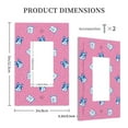 thumbnail image 3 of KLL French Bulldog Wall Plate,Gloss Finish,Standard Size 1 - 5" x 3", Polycarbonate Thermoplastic,Electric Receptacle Plug Covers, 3 of 6