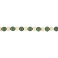thumbnail image 5 of Northlight 6' Green and Cream Wooden Beads Christmas Garland, Unlit, 5 of 6