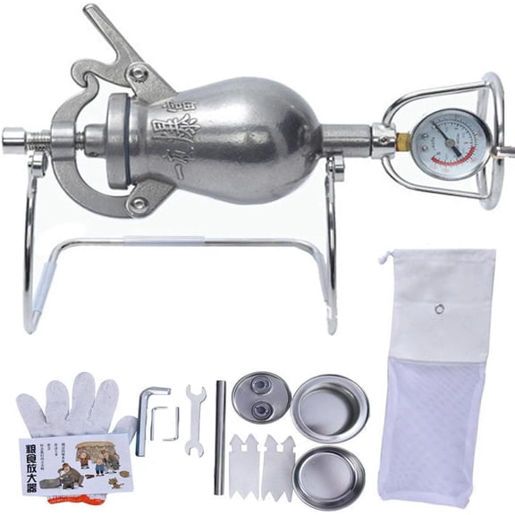 Traditional Chinese Popcorn Maker, 100ml Pressure Hand Machine, High Popcorn