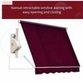 thumbnail image 4 of Patio Umbrellas Window Awning Arm Manual Retractable Window Awning Sun Shade Shelter for Patio Balcony Outdoor,Market Umbrellas, 4 of 6