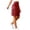 Red, variant on Enjoytime Cargo Shorts Women Summer Casual Elastic Waisted Knee Length Hiking Sporty Workout Shorts with Pockets