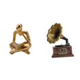 thumbnail image 1 of Escultura coleccionable de pensador abstracto, estatua vintage, decoración para mesa, sala de estar, estante de oficina, estantería, regalo de cumplea, 1 of 8