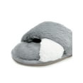 thumbnail image 2 of LELINTA Fuzzy Slippers for Women Open Toe Breathable Memory Foam Home Slippers Rubbr Sole Slippers Flip-Flops, Gray Size 5.5-9.5, 2 of 8